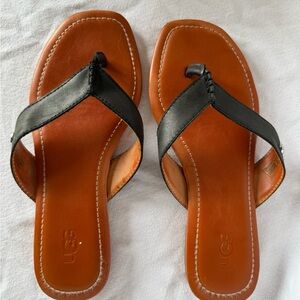 UGG Women's Black and Brown Sandals